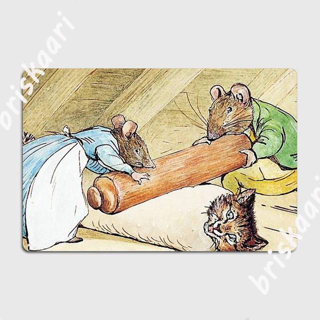 The Tale Of Samuel Whiskers Or The Roly Poly Pudding Beatrix Potter Metal  Sign Home Garage Decoration Custom Tin Sign Poster - Plaques & Signs -  AliExpress